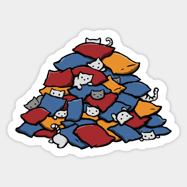 Cat Fort Sticker by CrumblinCookie